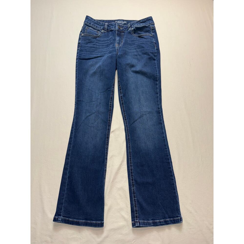 Womens Maurices Mid Rise Bootcut Jeans 6 Short‎ Stretch Denim